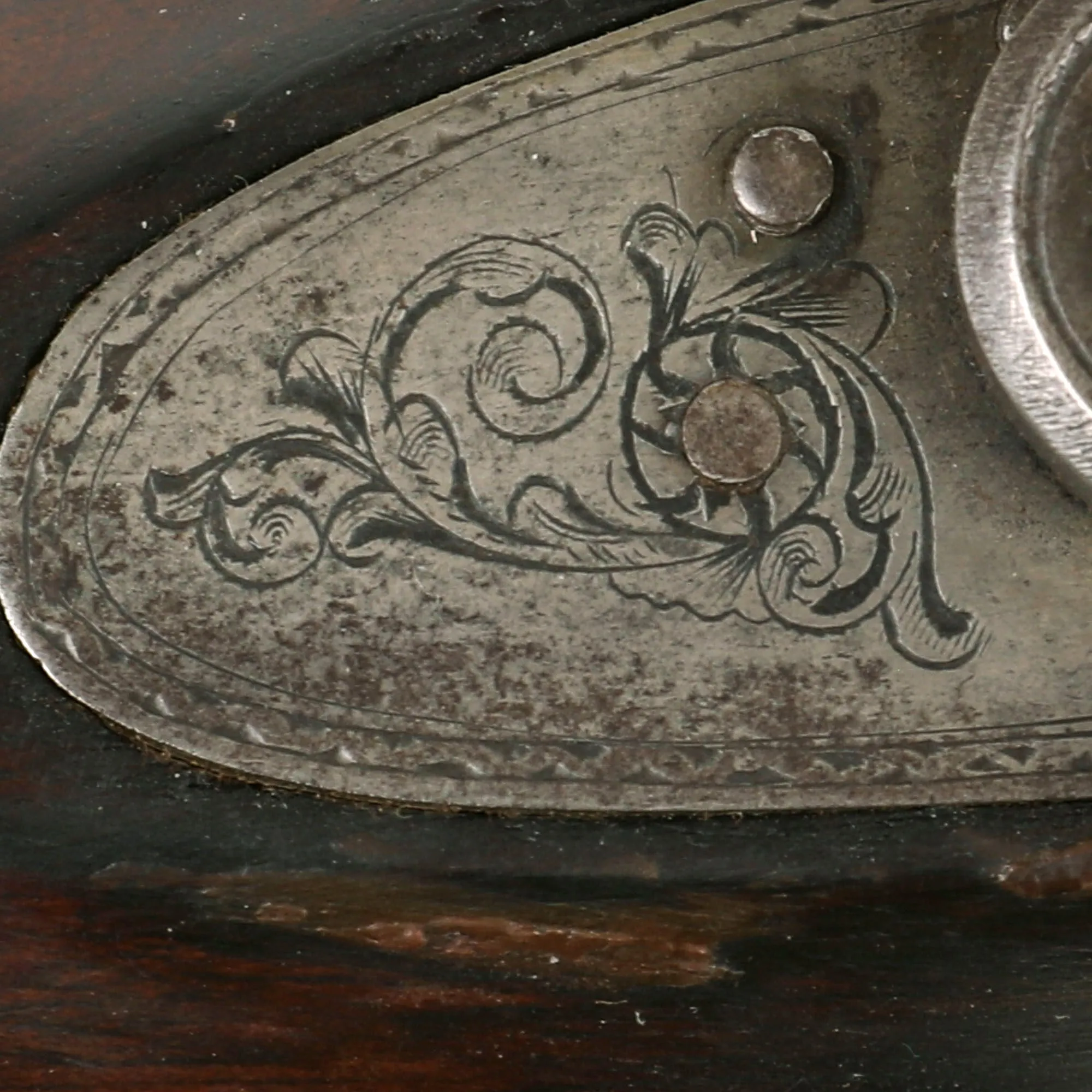 Original British 12 Bore Double Barrel Factory Engraved Percussion Shotgun by Hollis & Sheath - circa 1855