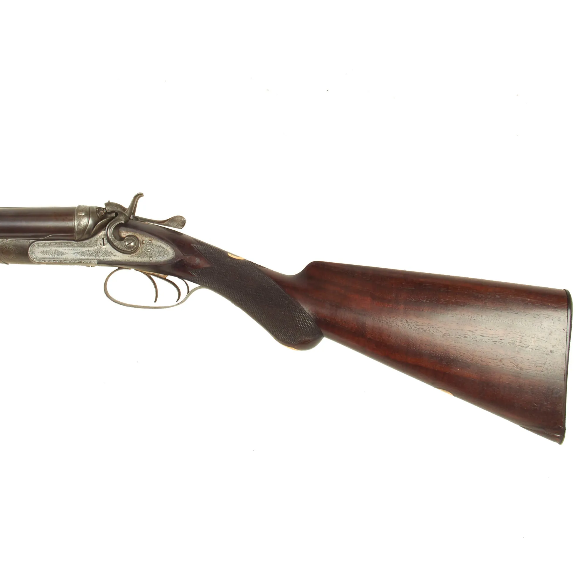 Original British Cased 14 Gauge Double Barrel Hammer Shotgun Made by W.W. Greener in 1876 - Serial 16512