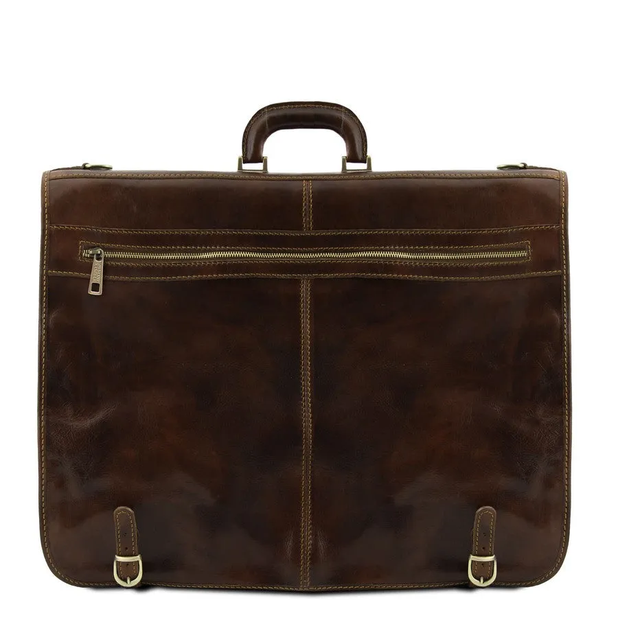 Papeete Leather Garment Bag