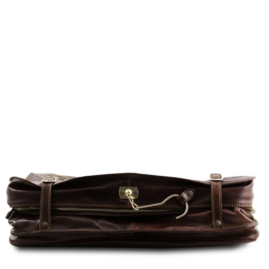 Papeete Leather Garment Bag