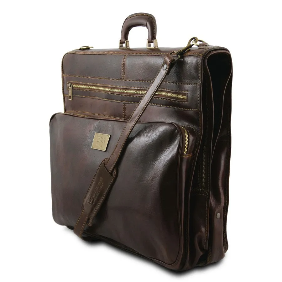 Papeete Leather Garment Bag