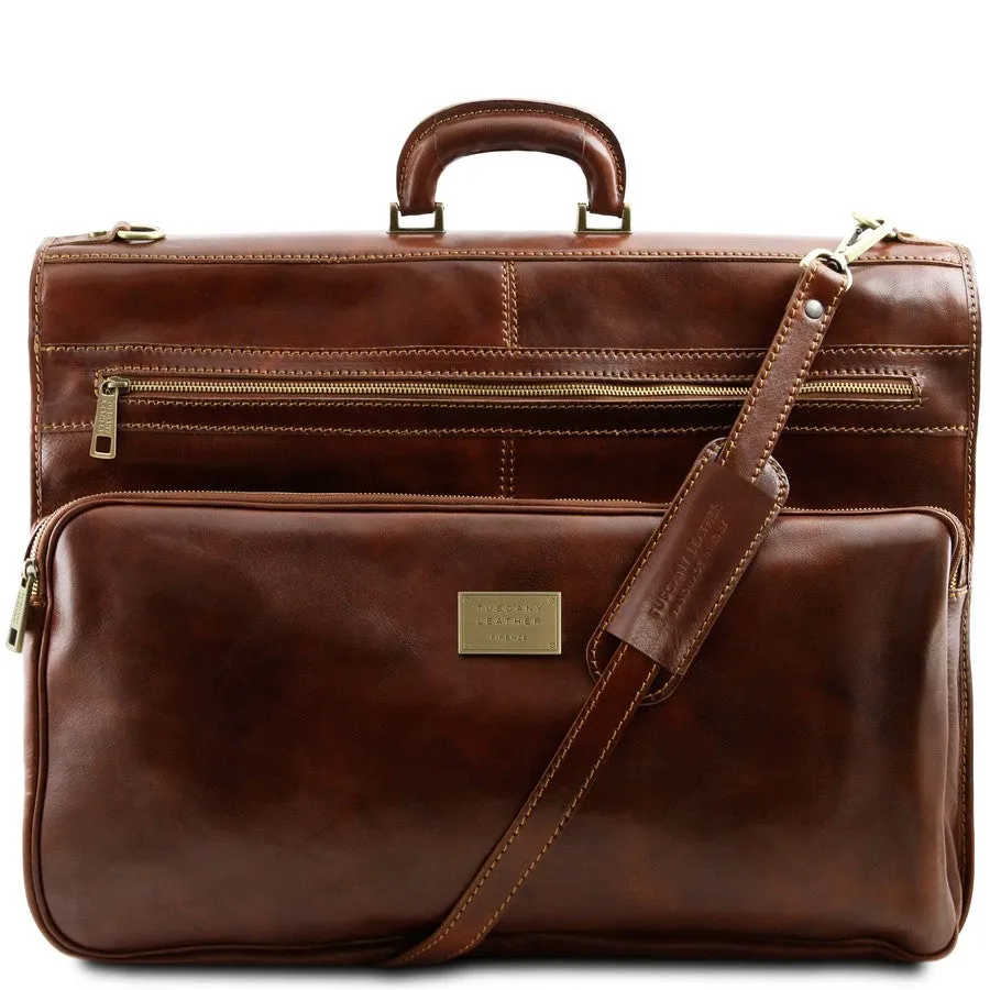 Papeete Leather Garment Bag