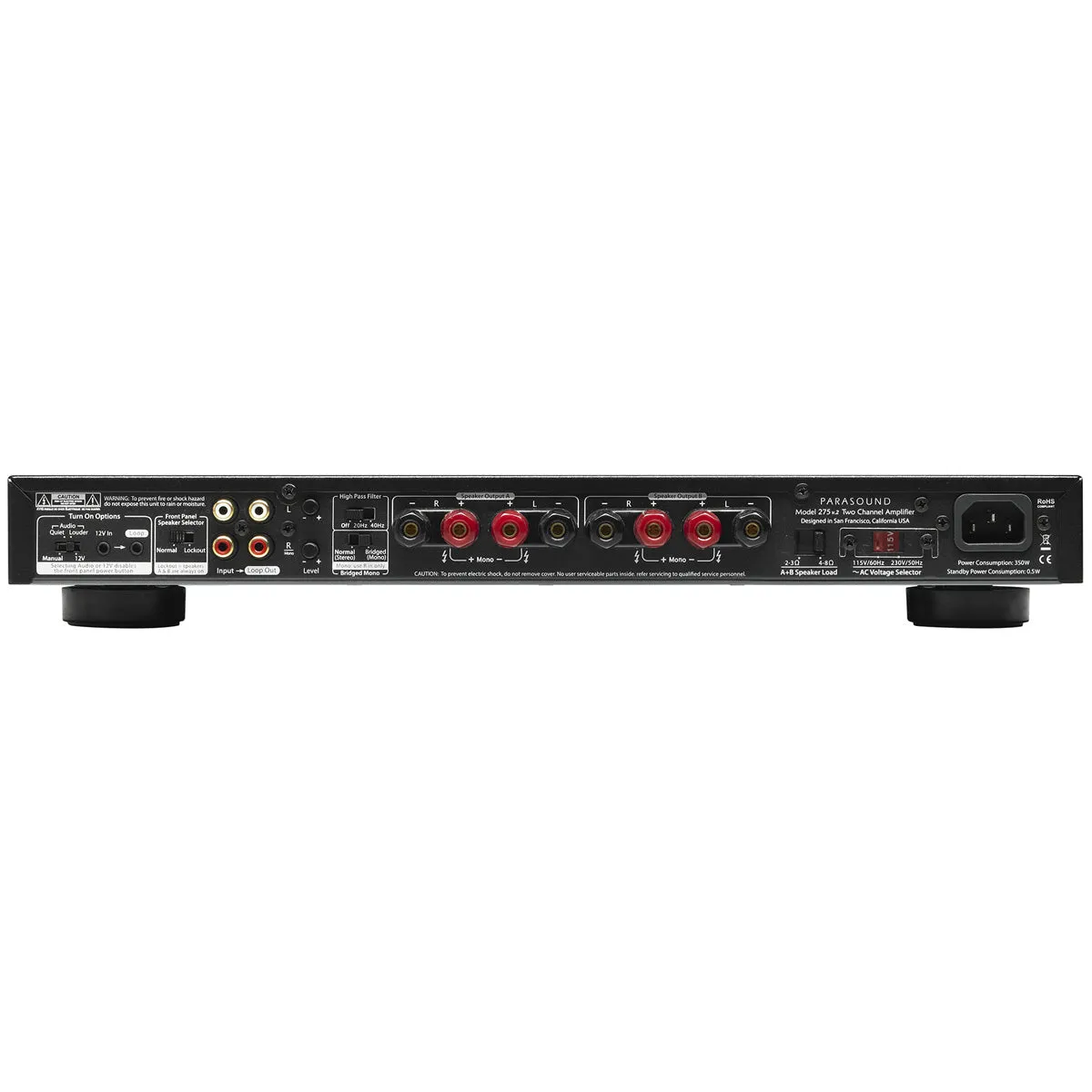 Parasound NewClassic 275 v.2 Two Channel Power Amplifier