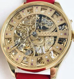 Patek Philippe Pocket Watch Custom Watch Full Skeleton Full Engraving 1896