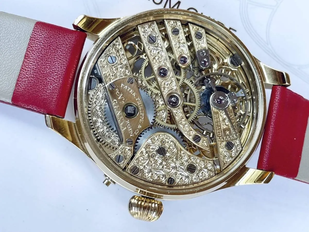Patek Philippe Pocket Watch Custom Watch Full Skeleton Full Engraving 1896