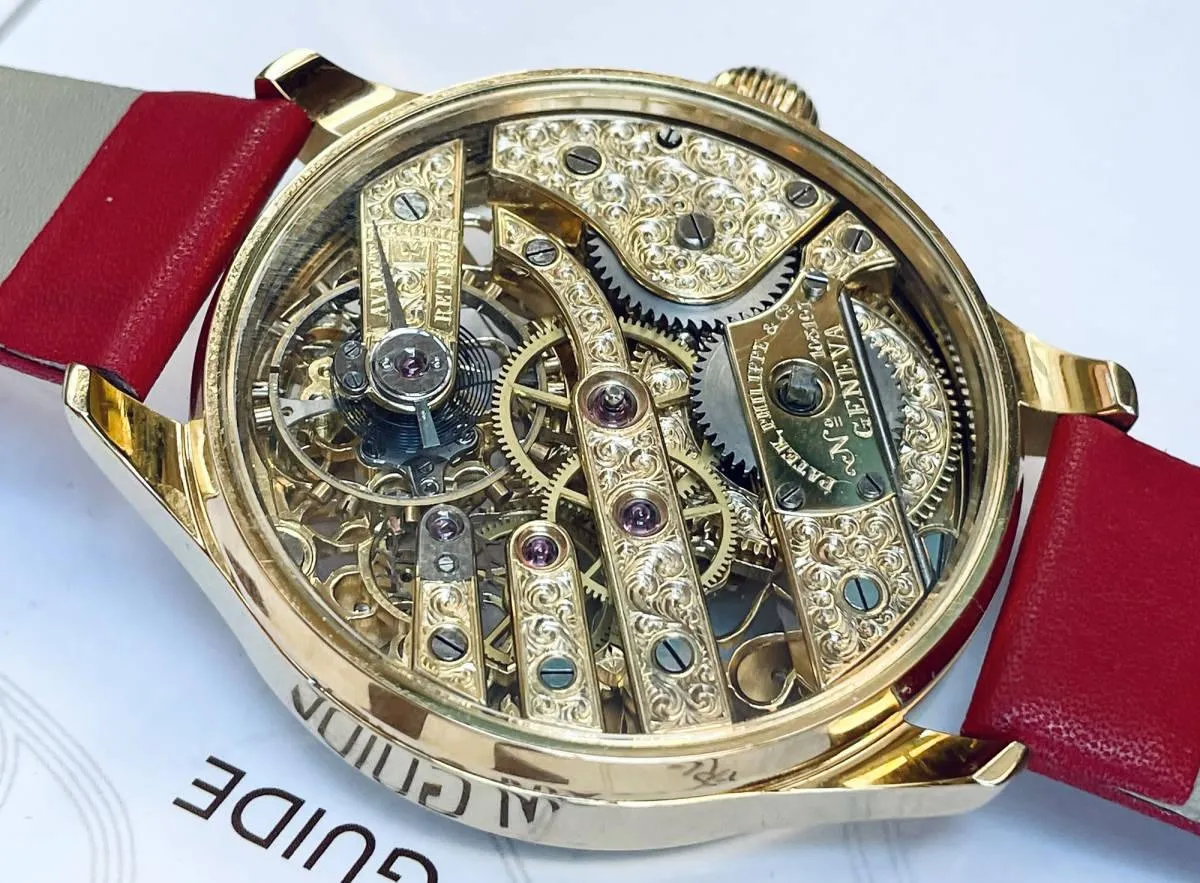 Patek Philippe Pocket Watch Custom Watch Full Skeleton Full Engraving 1896