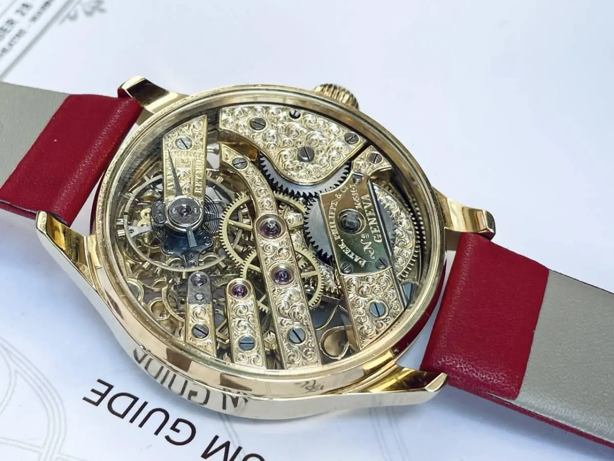Patek Philippe Pocket Watch Custom Watch Full Skeleton Full Engraving 1896