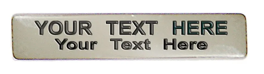 Patriotic Engraved Name Plate with USA Flag