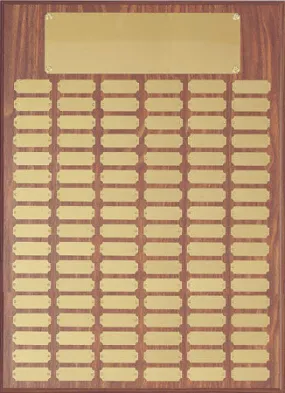 Perpetual 102 Plate Plaque 18 inch x 24 inch   Black or Satin