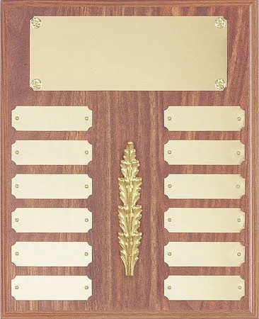 Perpetual 12 Plate Plaque 10-1/2 inch x 13 inch  Black or Satin