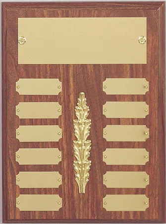 Perpetual 12 Plate Plaque 9 inch x 12 inch  Black or Satin