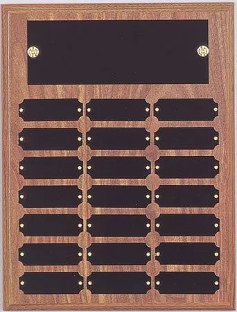 Perpetual 21 Plate Plaque 9 inch x 12 inch Black or Satin