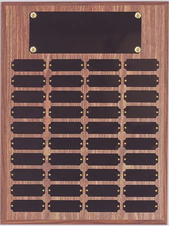Perpetual 40 Plate Plaque 12 inch x 16 inch  Black or Satin