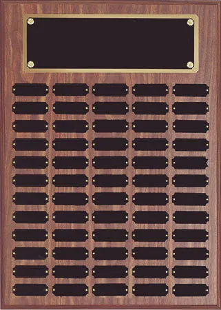 Perpetual 60 Plate Plaque 16 inch x 20 inch   Black or Satin