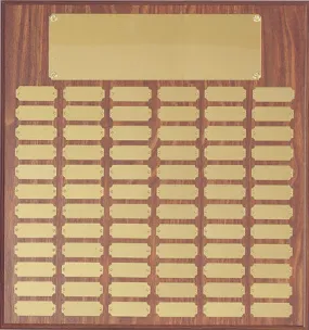 Perpetual 72 Plate Plaque 18 inch x 24 inch   Black or Satin