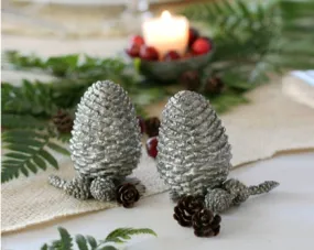 Pewter Pine Cones Salt & Pepper Set