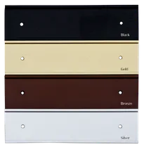 Plastic Stall Plate with Metal Holder