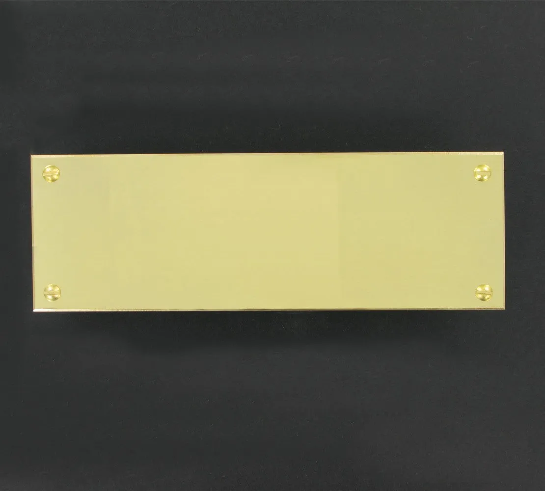 Polished Brass Plate 6" x 2"