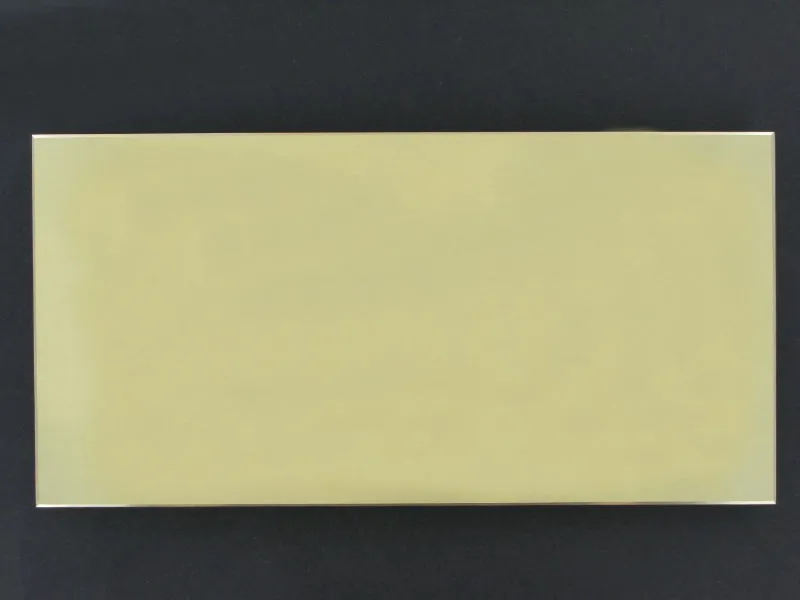 Polished Brass Plate 6" x 3"
