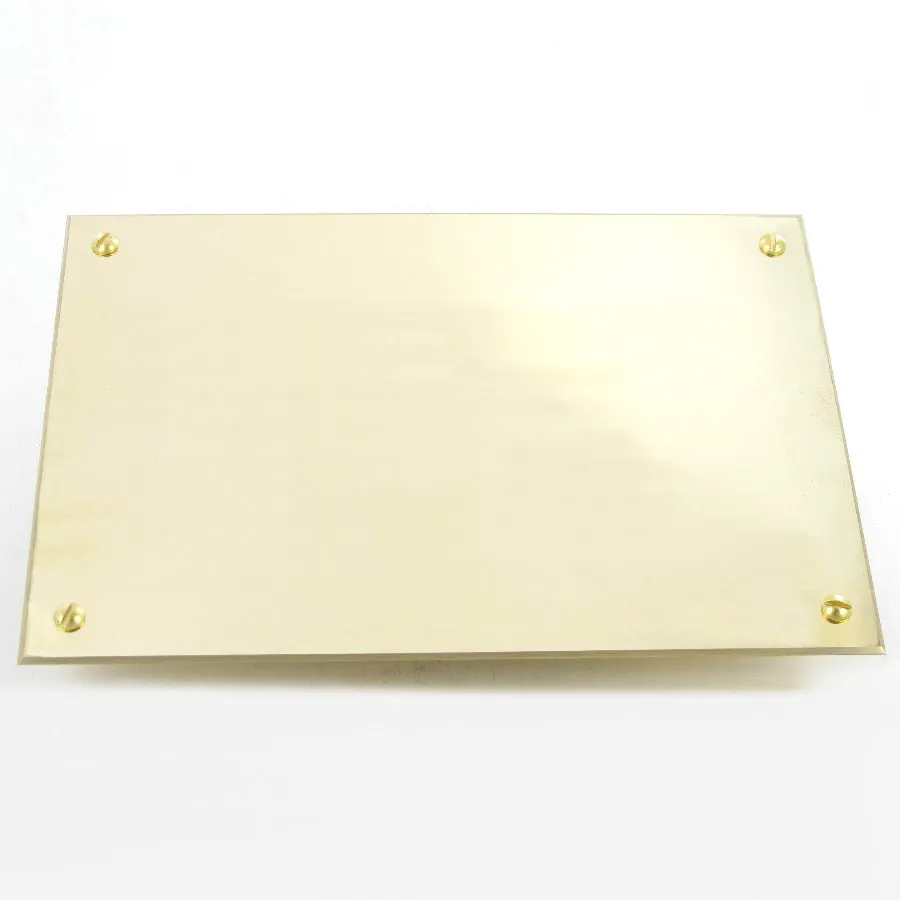 Polished Brass Plate 7" x 5"