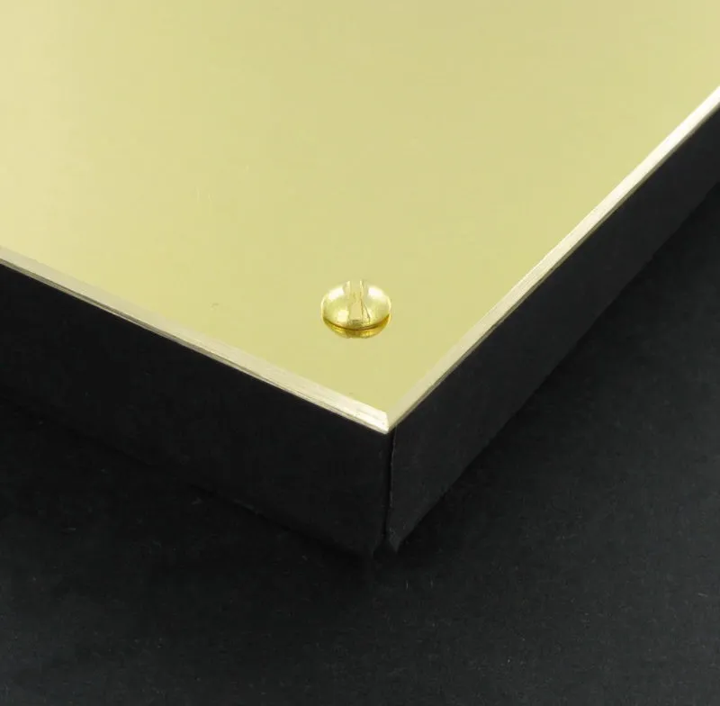 Polished Brass Plate 8" x 6"