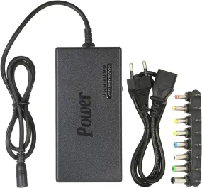 Power Charger Adapter 96W Universal AC/DC For Laptops Black
