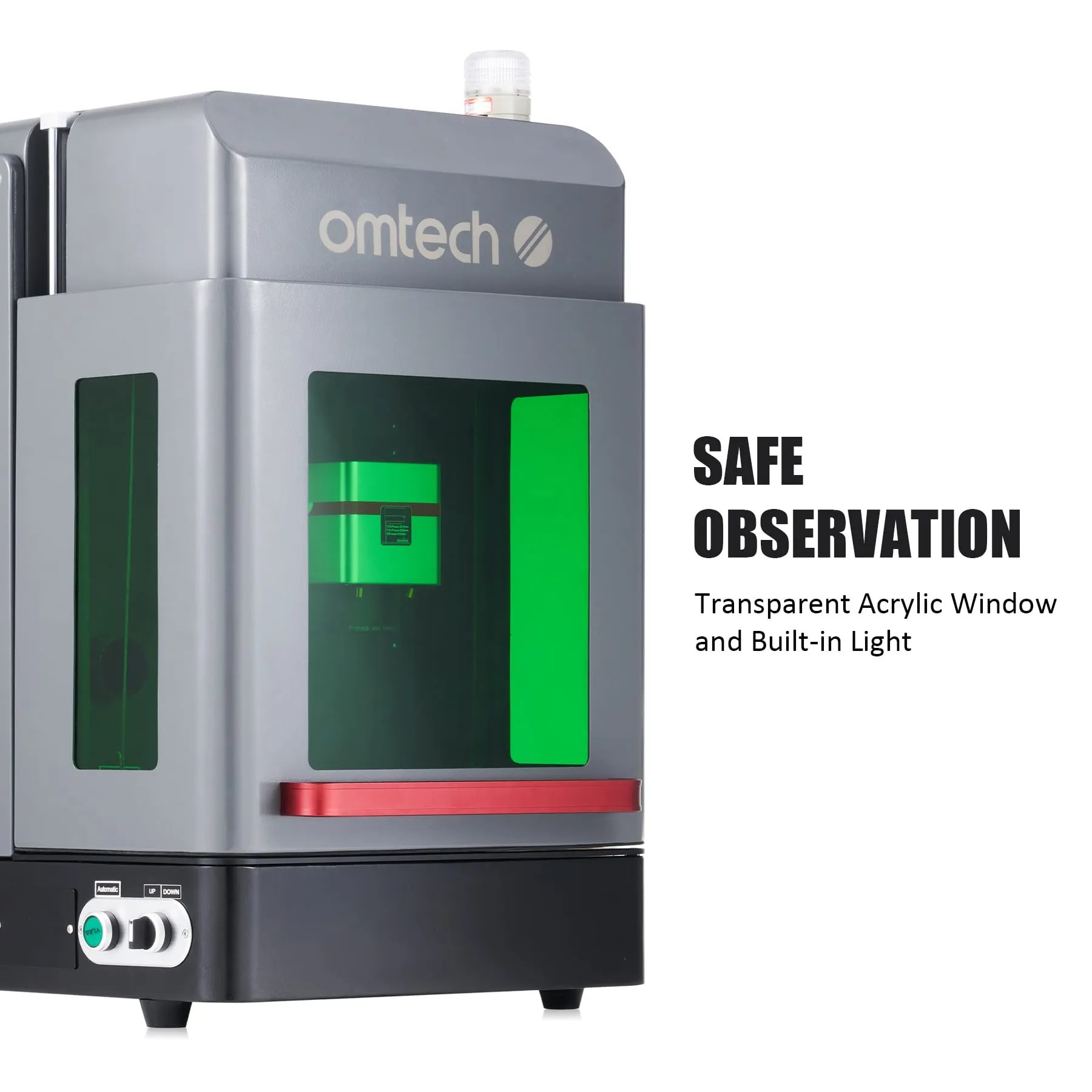 Pre-Owned FM4343-30E - 30W Enclosed Fiber Laser Engraver with Autofocus Red Dot Pointer