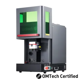 Pre-Owned FM4343-50E - 50W Enclosed Fiber Laser Engraver with Autofocus Red Dot Pointer