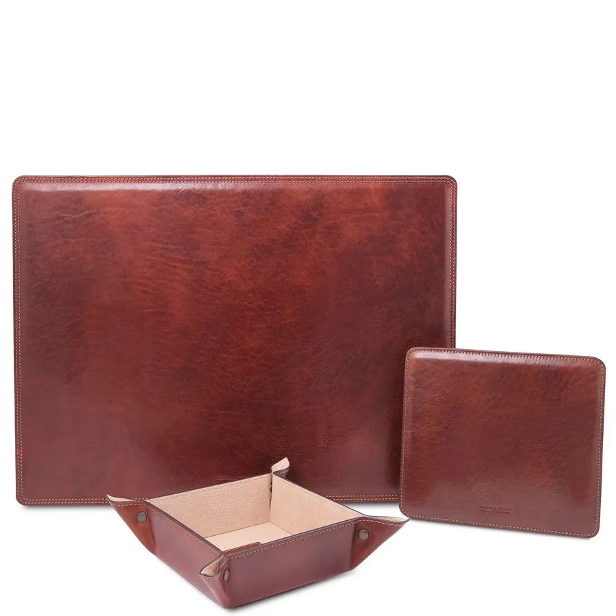 Premium Office Set - Luxury Leather Desk Set