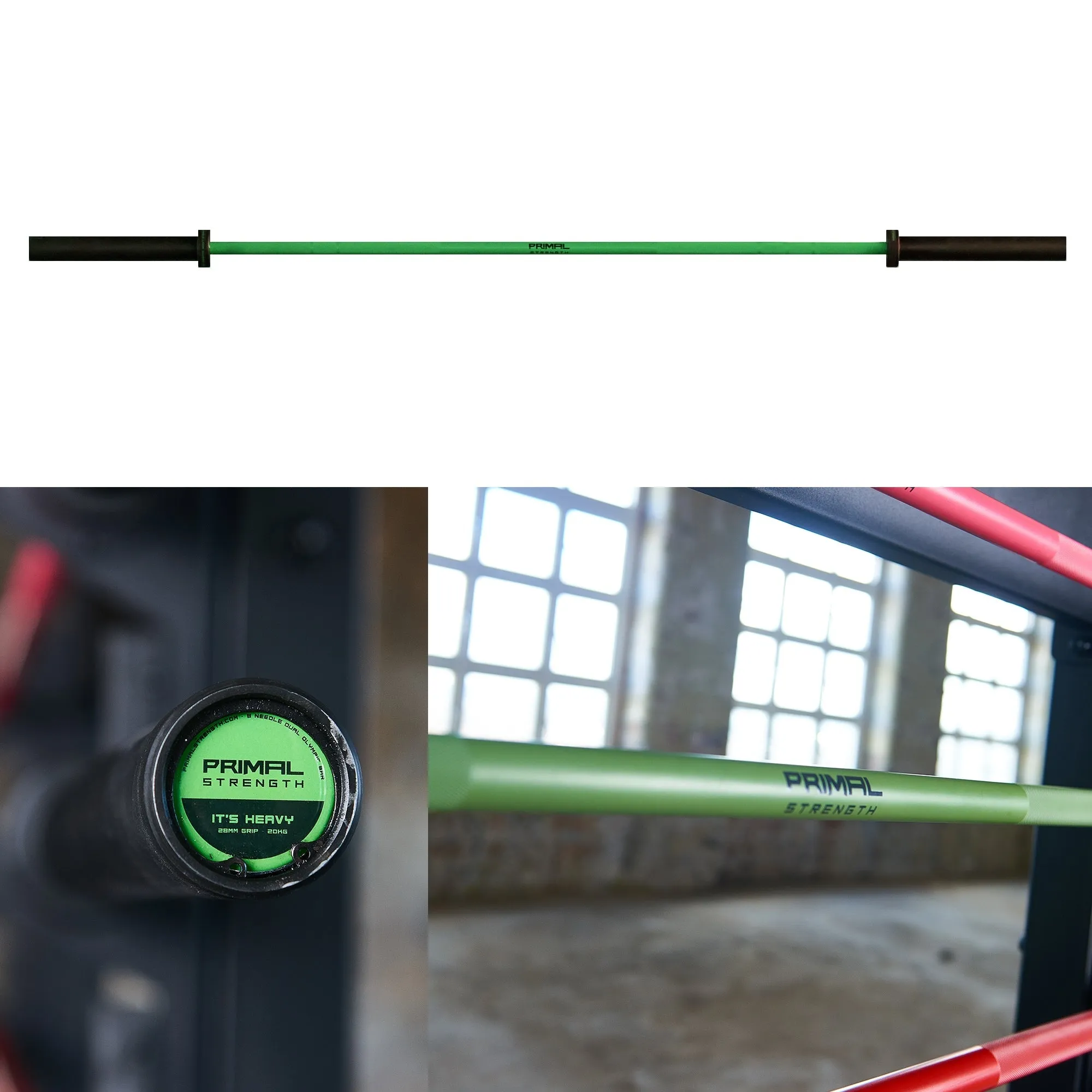 Primal Pro Series 8 Needle Teflon Coated 7ft Bar - Green
