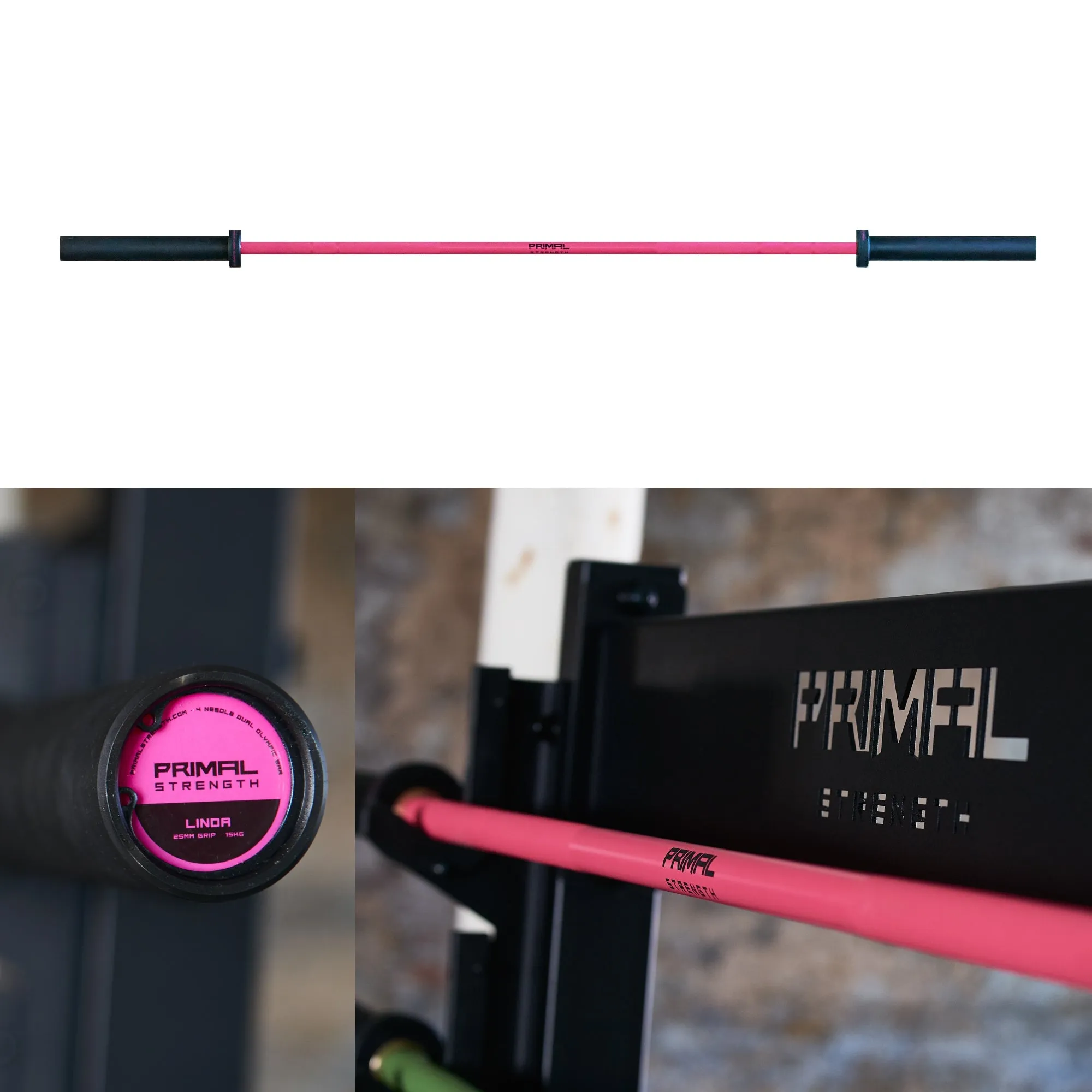 Primal Pro Series Pink 4 Needle Teflon Coated 15kg 6ft Bar- EX DEMO
