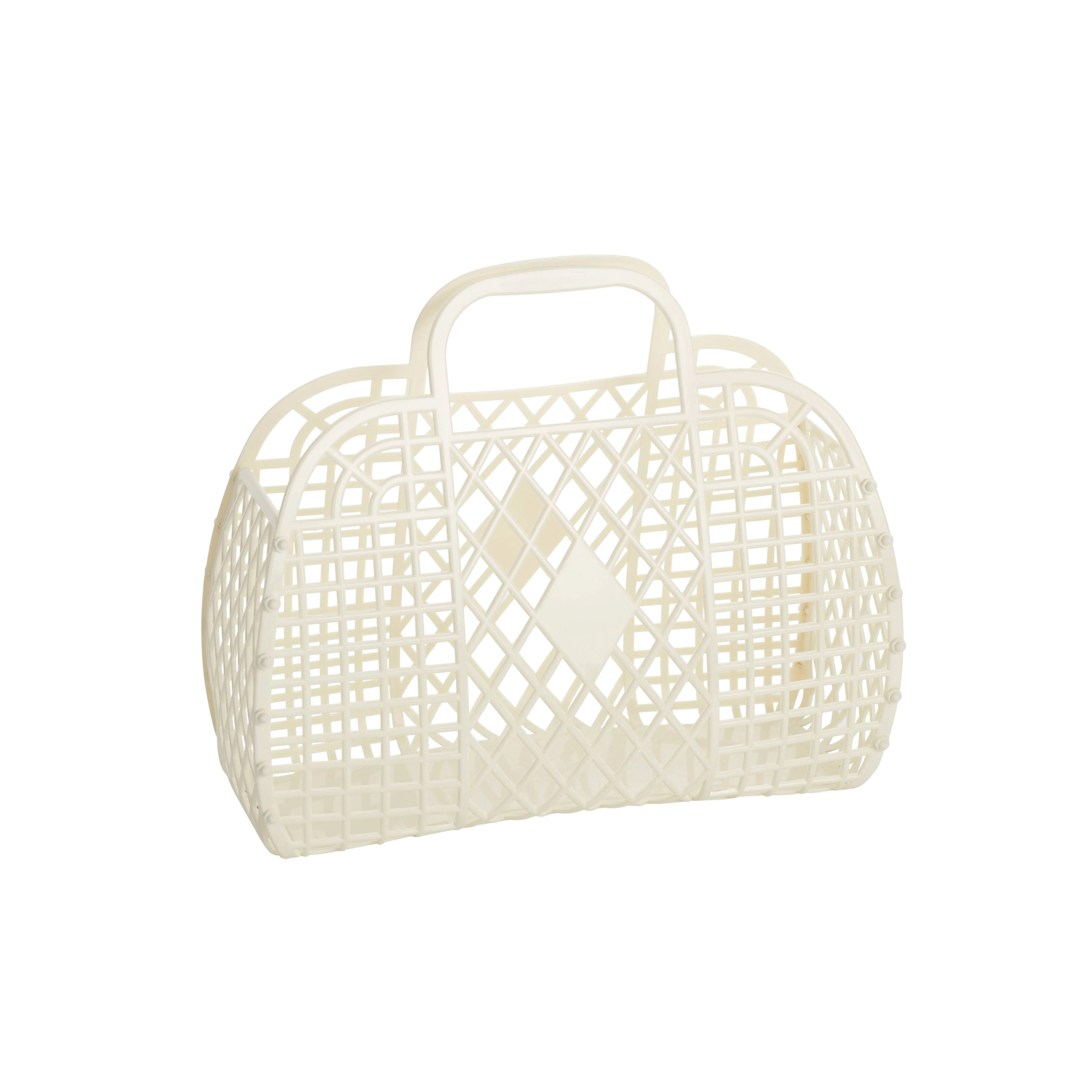Retro Basket Jelly Bag - Small: Latte