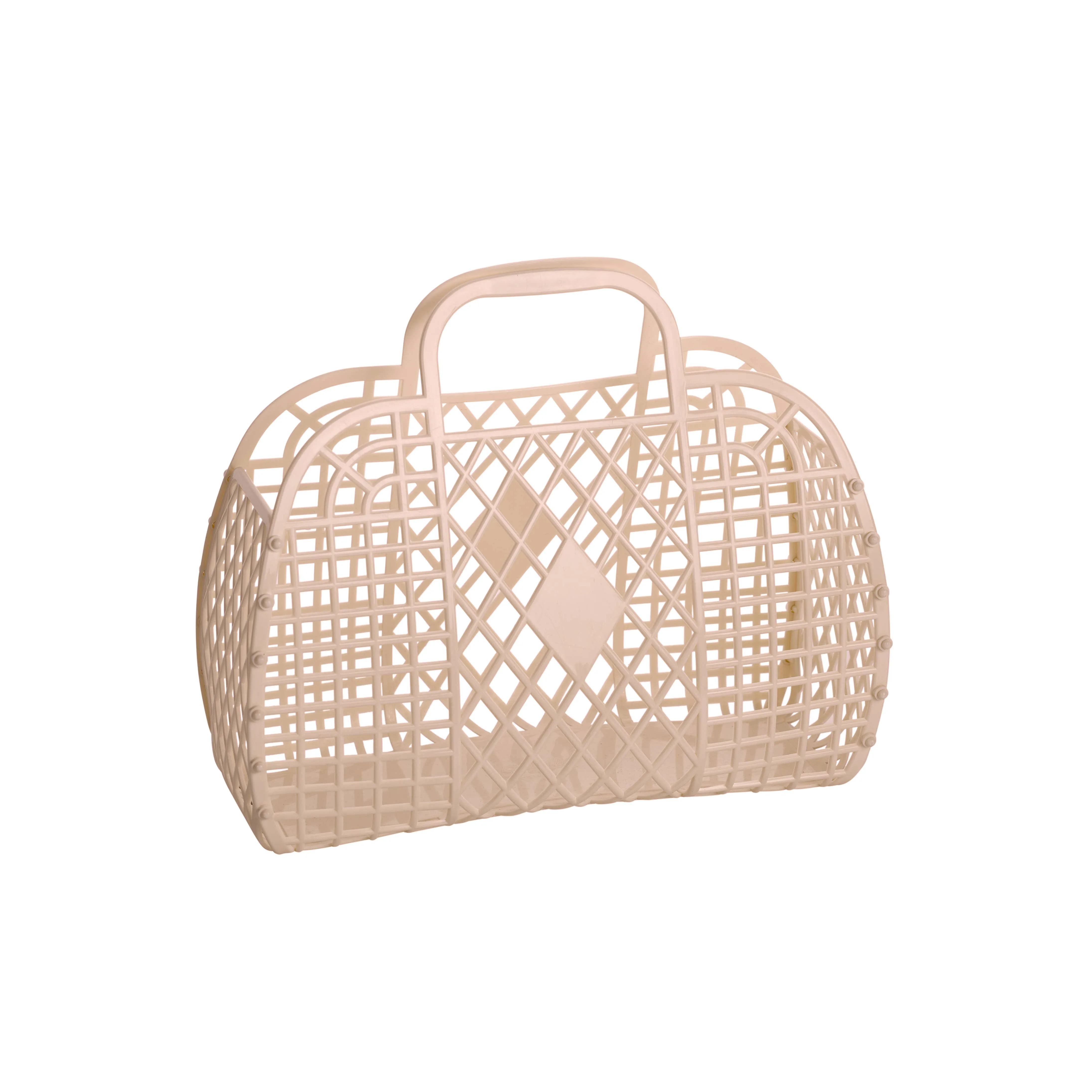 Retro Basket Jelly Bag - Small: Latte