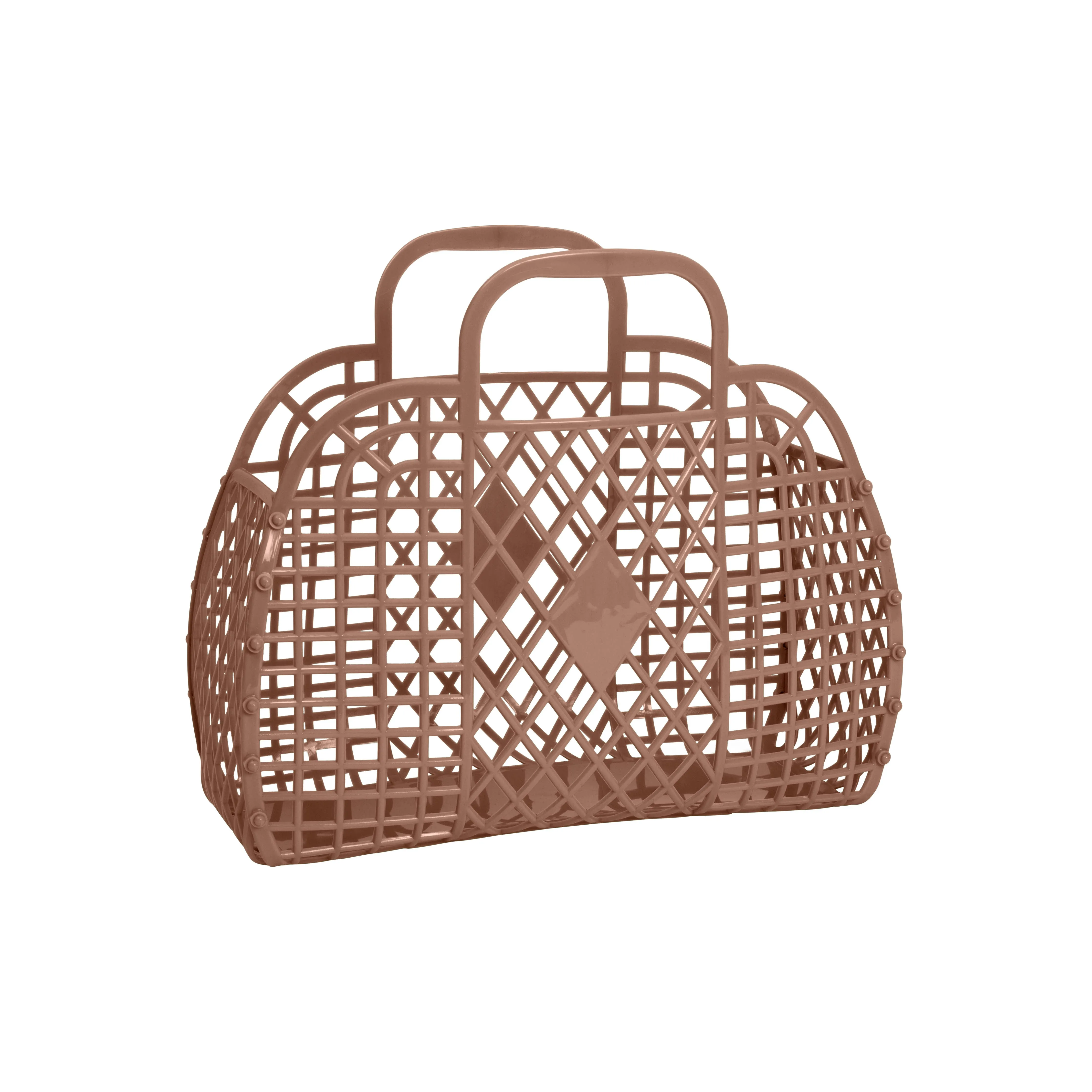 Retro Basket Jelly Bag - Small: Latte