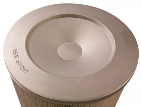 Round 12.8in x 26in Open/Closed Dust Collector Cartridge, Spunbond Polyester w/ PTFE Membrane