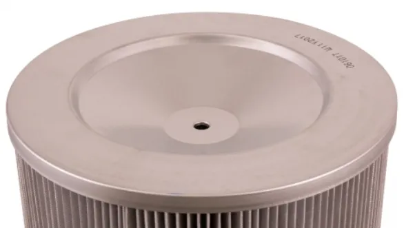 Round 12.8in x 26in Open/Closed w/Bolt Hole Dust Collector Cartridge, Spunbond Polyester w/ Aluminum Coating