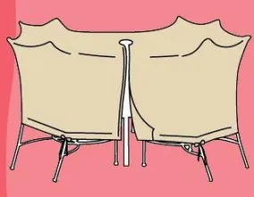 Round Table & Chair Cover for Large Sets CP591