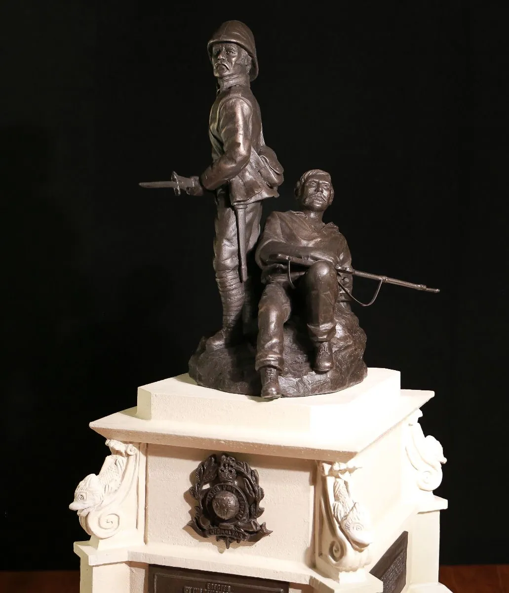 Royal Marines Graspan Memorial, The Mall, London - B77k