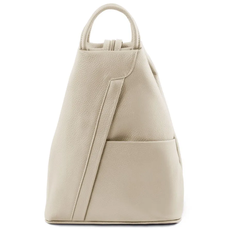 Shanghai Leather Backpack For Women
