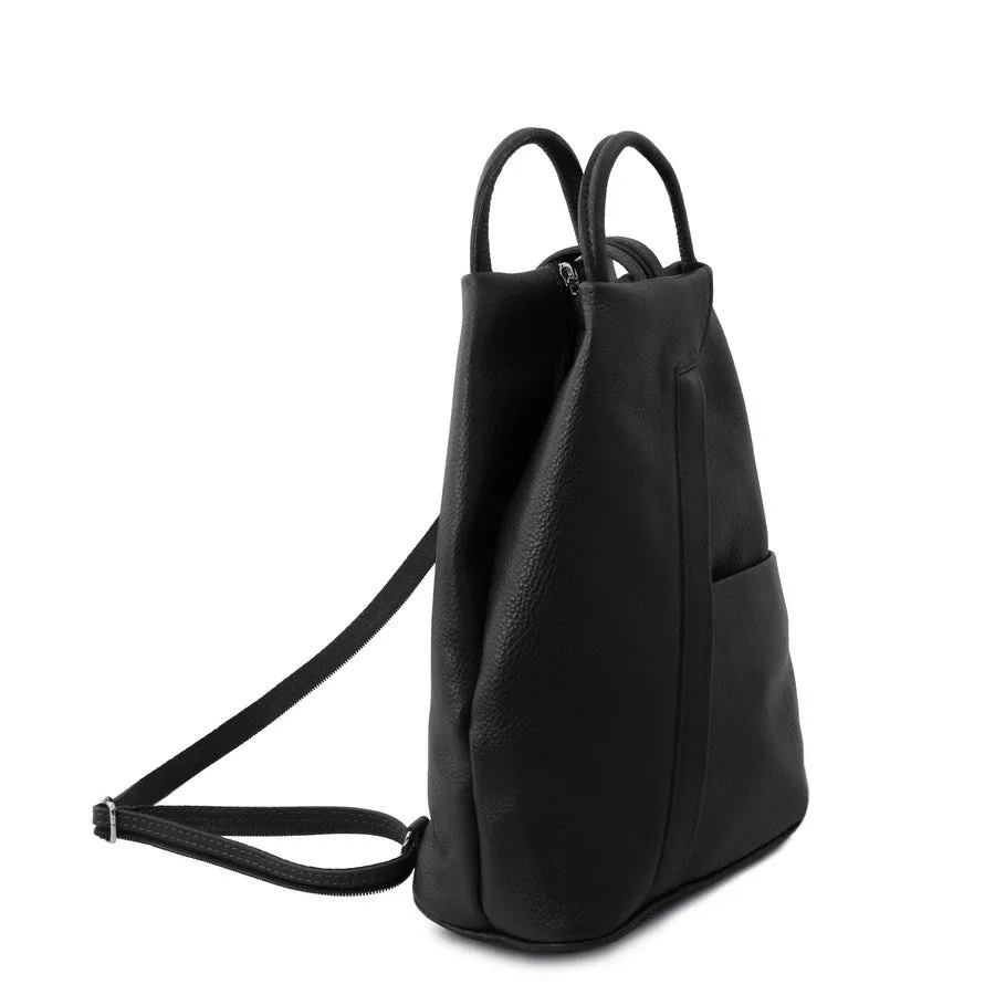 Shanghai Leather Backpack For Women