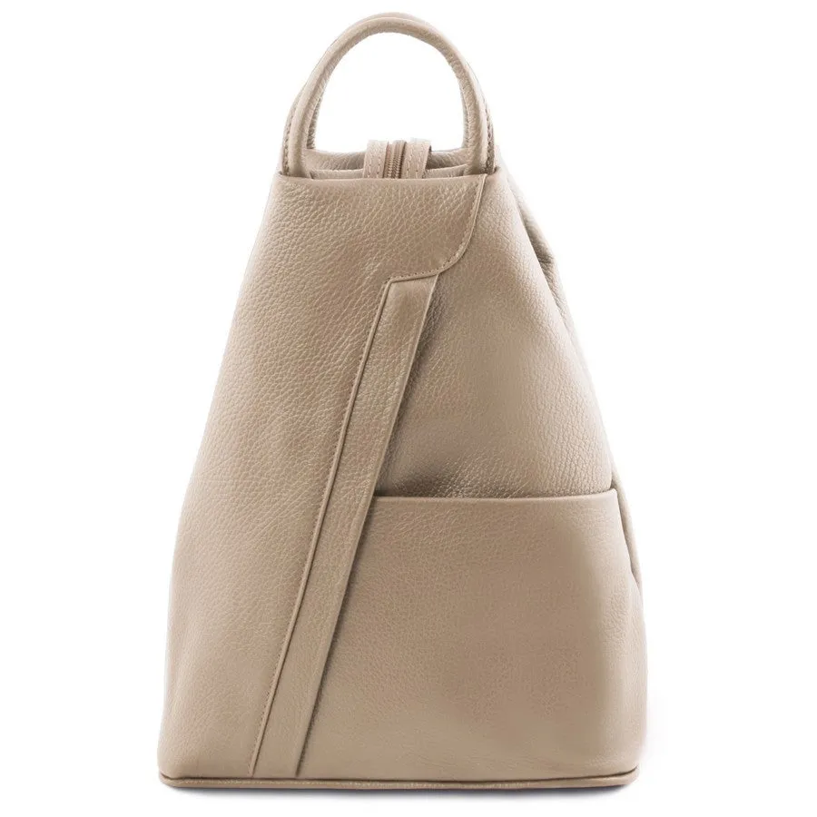 Shanghai Leather Backpack For Women