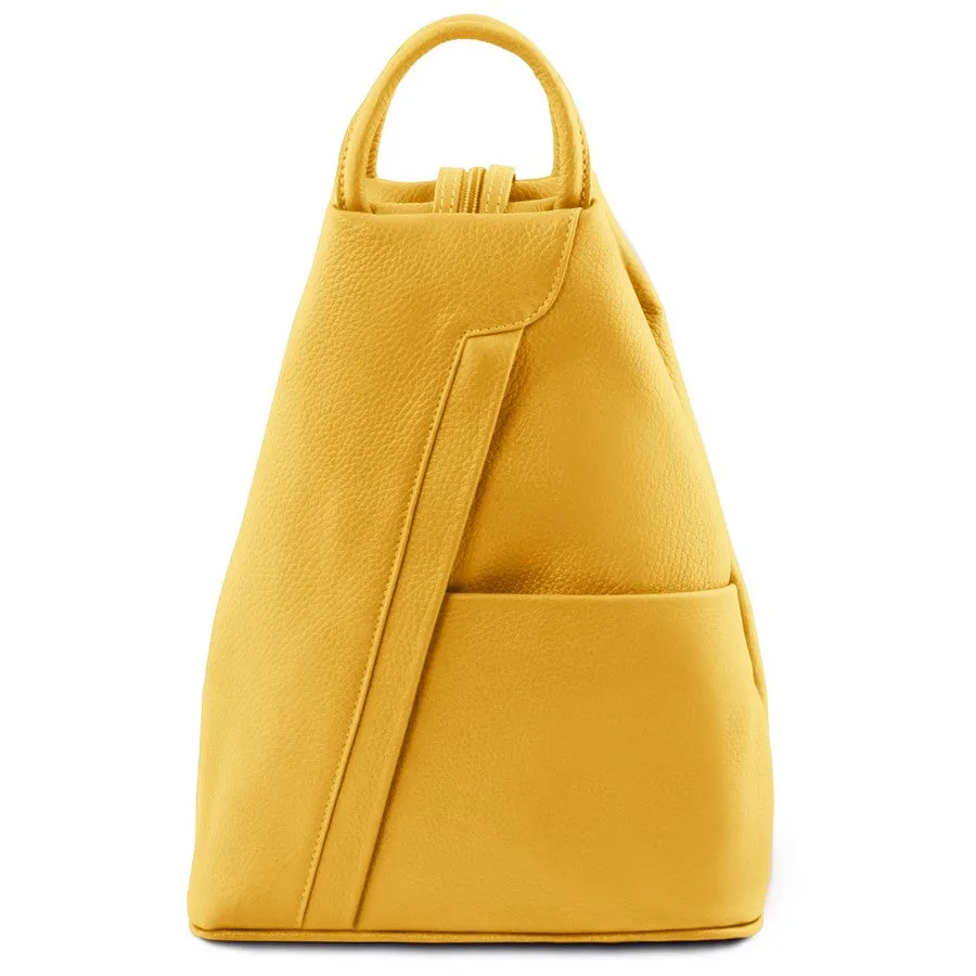 Shanghai Leather Backpack For Women