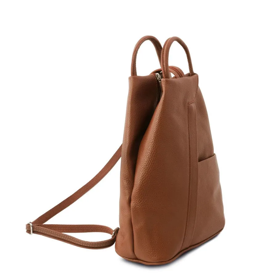 Shanghai Leather Backpack For Women