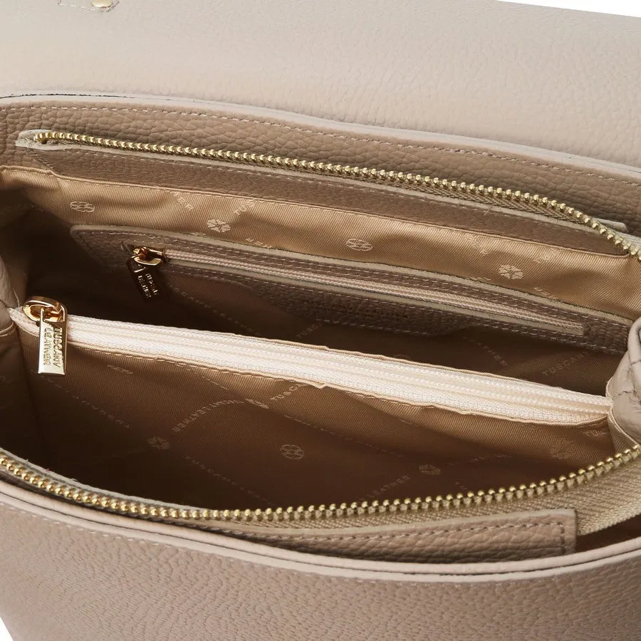 Silene Leather Handbag Backpack Convertible
