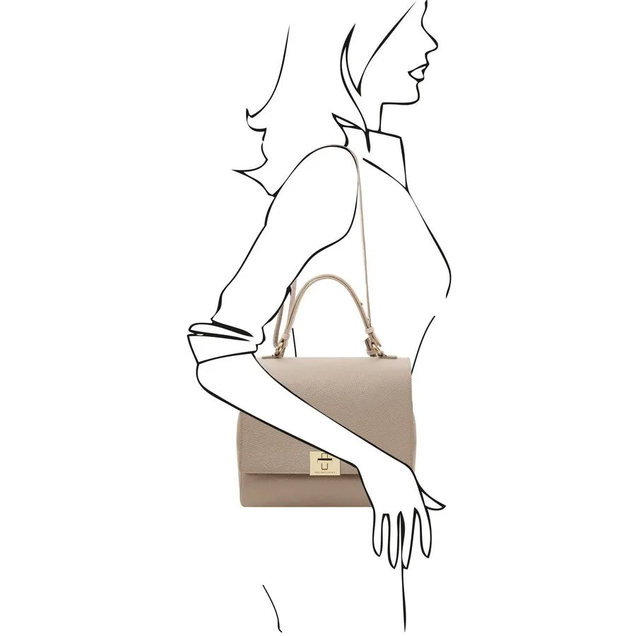 Silene Leather Handbag Backpack Convertible