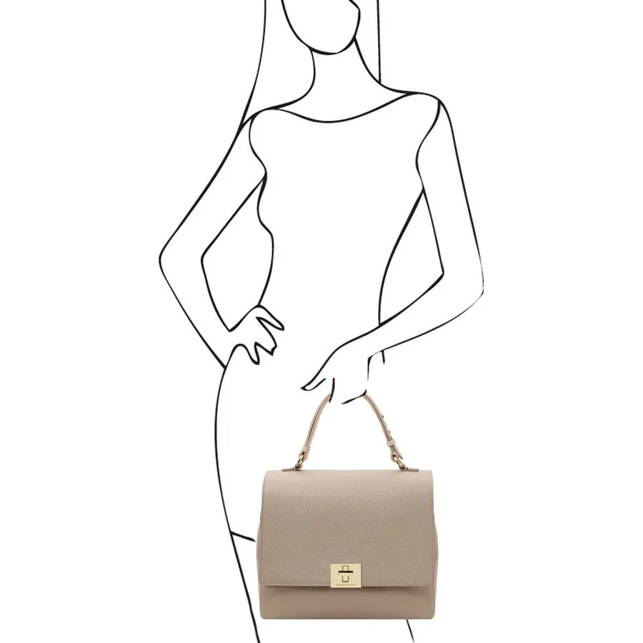 Silene Leather Handbag Backpack Convertible