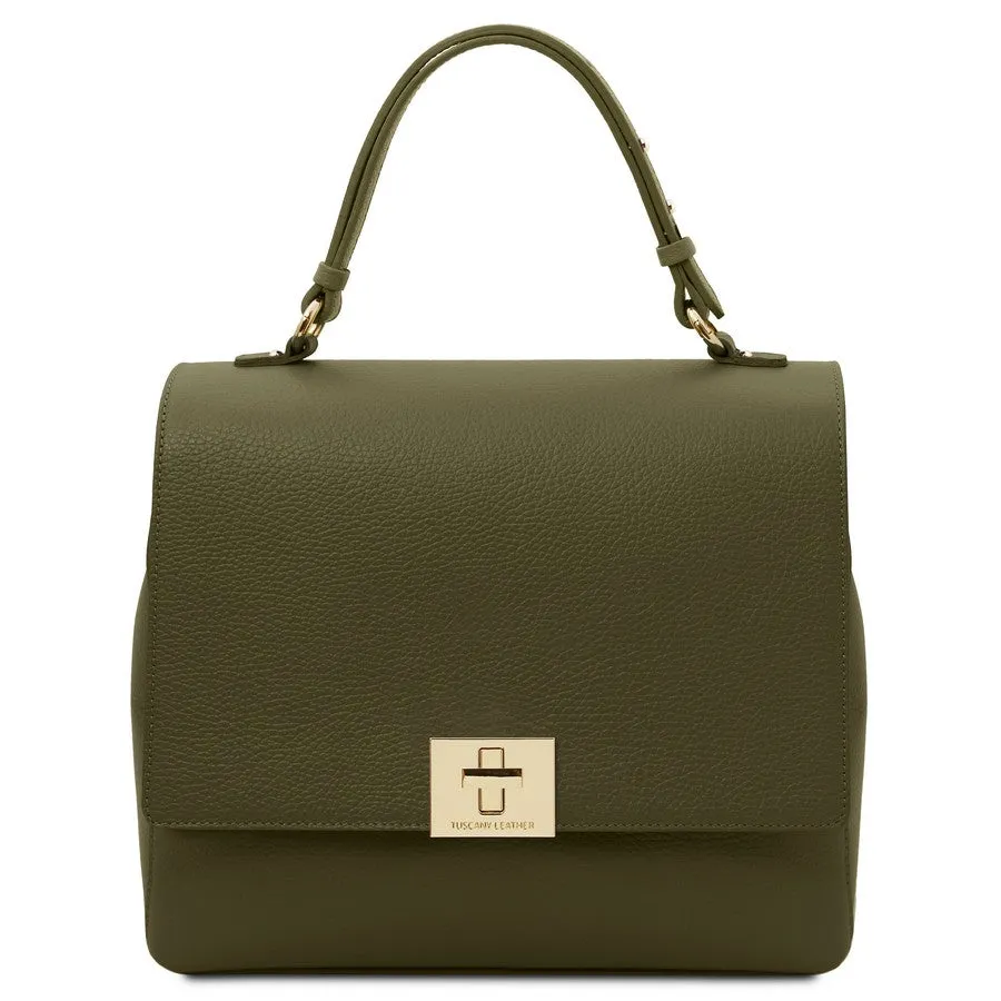 Silene Leather Handbag Backpack Convertible
