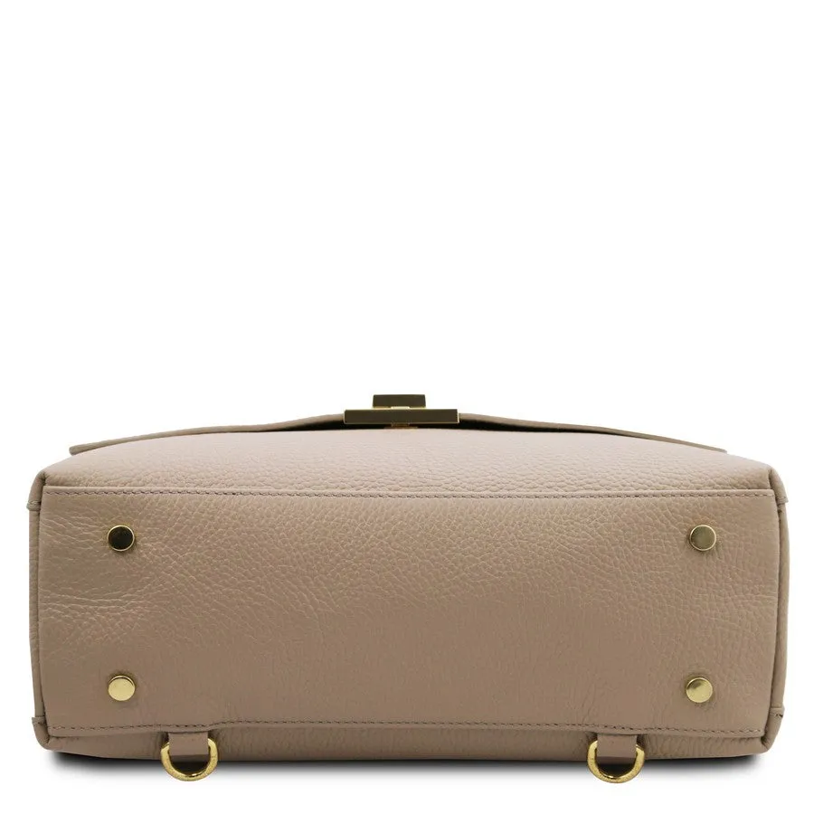 Silene Leather Handbag Backpack Convertible