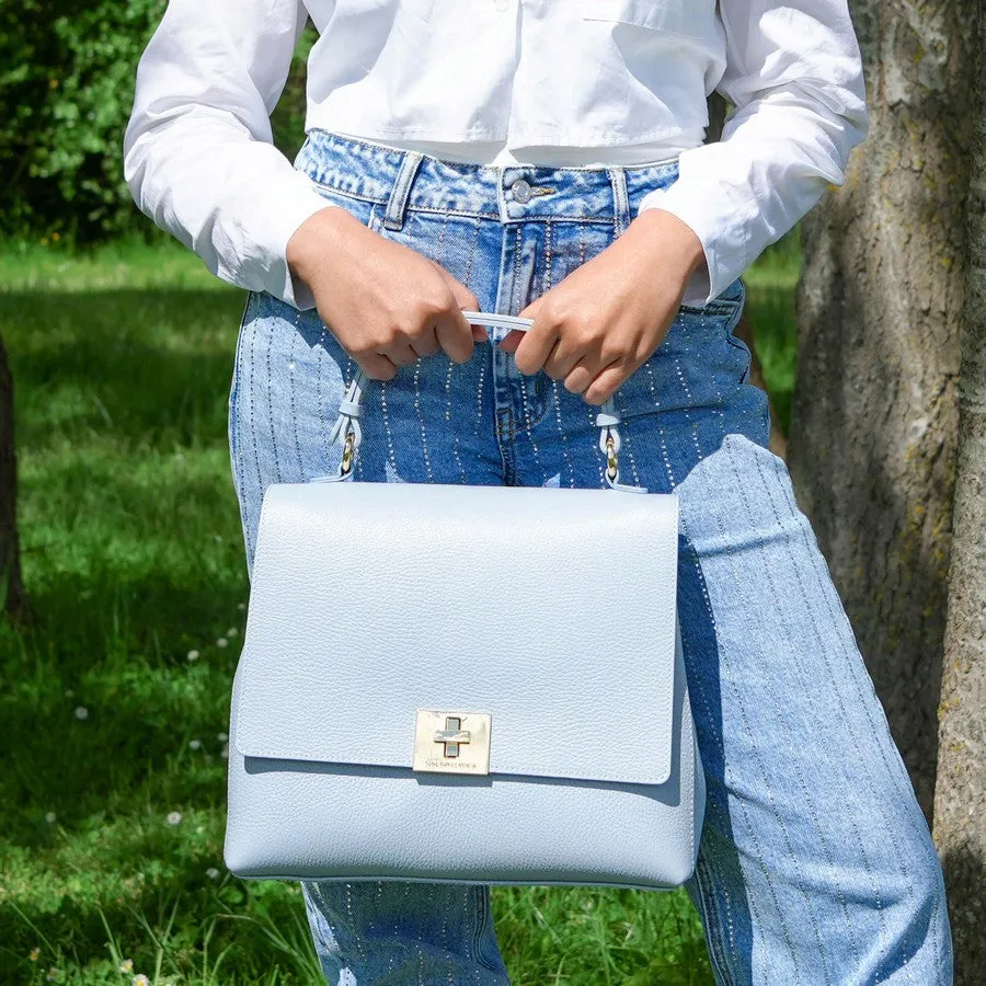 Silene Leather Handbag Backpack Convertible
