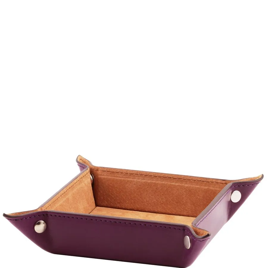 Small Leather Desk Tidy Tray